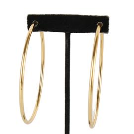 80mm Metal Clip-On Hoop Earring