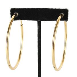 60mm Metal Clip-On Hoop Earring