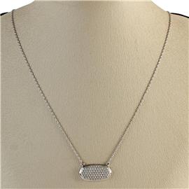 CZ Casting Pendant Necklace