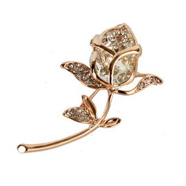 Crystal Roses Brooch