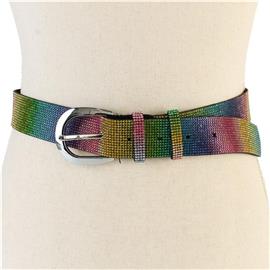 Rhinestones 15 Lines Belt