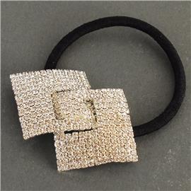 Rhinestones Square Shape Ponytail