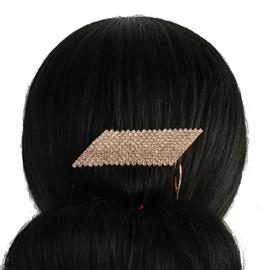 Rhinestones Rectangle Hair Comb