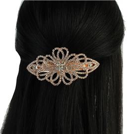 Rhinestones Flower Hair Clip