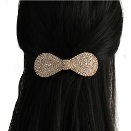 Rhinestone Bow Hair Pin