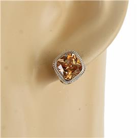 CZ Square Earring