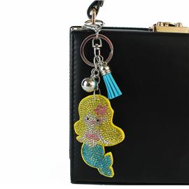 Mermaid Rhinestones Key Chain