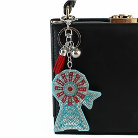 Windmill Rhinestones Key Chain