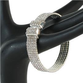 Rhinestones 5 Row Cuff