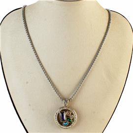 CZ Pendant Multi Necklace