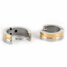 Stainless Steel Striple Huggie Hoop Earring