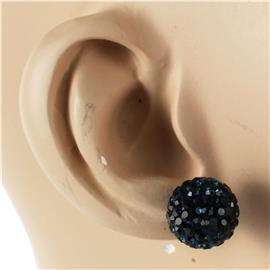 Rhinestones Ball Stud Earring