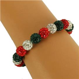 Stones Stretch Ball Bracelet