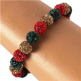 Stones Stretch Ball Bracelet