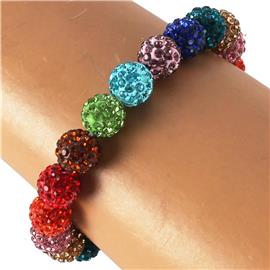 Stones Stretch Ball Bracelet