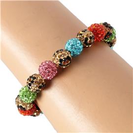 Stones Stretch Ball Bracelet