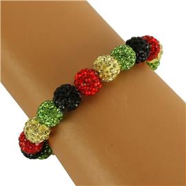 Stones Stretch Ball Bracelet