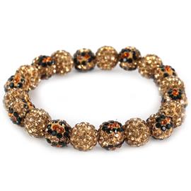 Stones Prints Stretch Ball Bracelet