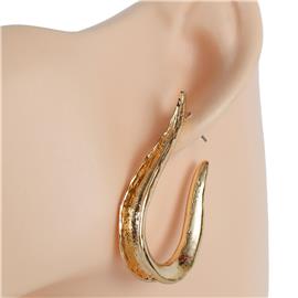 Metal Tear Hoop Earring