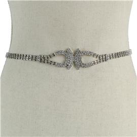 Rhinestones Oval Belt