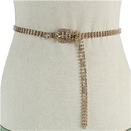 Rhinestones 3 Lines Belt