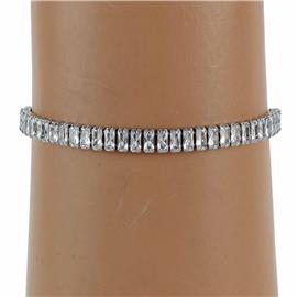 CZ Rectangle Casting Slide Bracelet