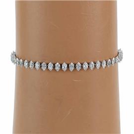 Cubic Zirconia Oval Slide Bracelet