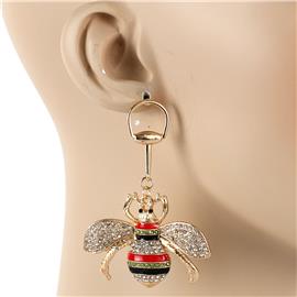 70mm Dangling Bee Earring