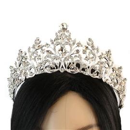 Crystal Square Swirl Tiara