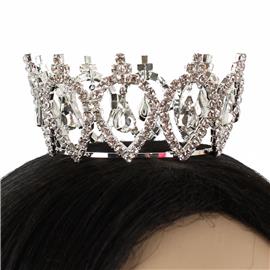 Rhinestones Mini Crown Tiara