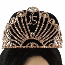 15 Rhinestones Tiara