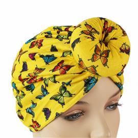 Fashion Butterfly Print Turban