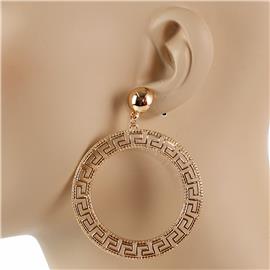 Metal Dangle Hoop Earring