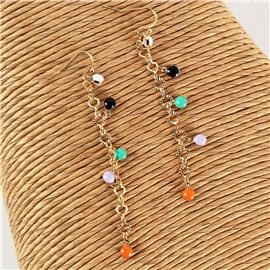 Color Stones Dangle Earring