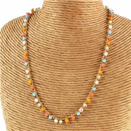 Color Stone Necklace