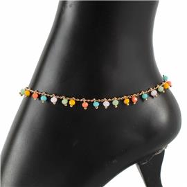 Color Stone Anklet