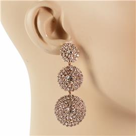 Rhinestones Dangle Earring