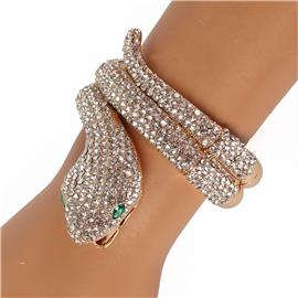 Rhinestones Snake Stretch Bracelet