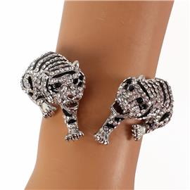 Rhinestones Tiger Stretch Bangle