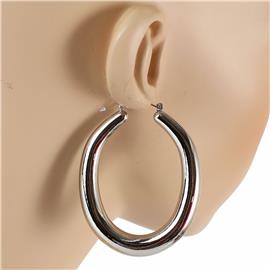 Meatl Over Hoop Earring