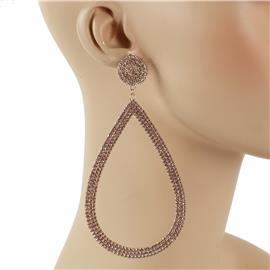 Rhinestones Dangle Earring