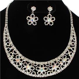 Rhinestone Necklace Set