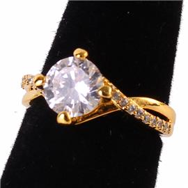 ""6" Cubic Zirconia Ring "