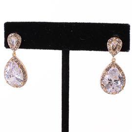 Cubic Zirconia Teardrop Earring