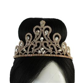 Rhinestones Teardrop Crown Tiara