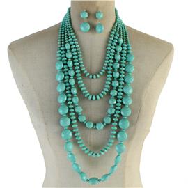 Long Multilayereds Necklace Set