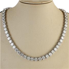 7mm Cubic Zirconia Necklace