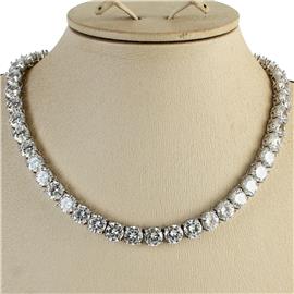 7mm Cubic Zirconia Necklace