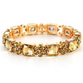 Crystal Square-Flower Bracelet