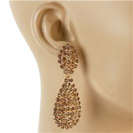 Crystal Casting Teardrop Earring